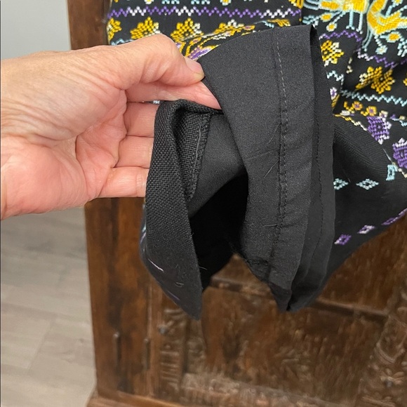 Artisan Embroidered Folk Maxi Skirt  Peacock Motif – Boho Festival Style Small - Picture 7 of 9